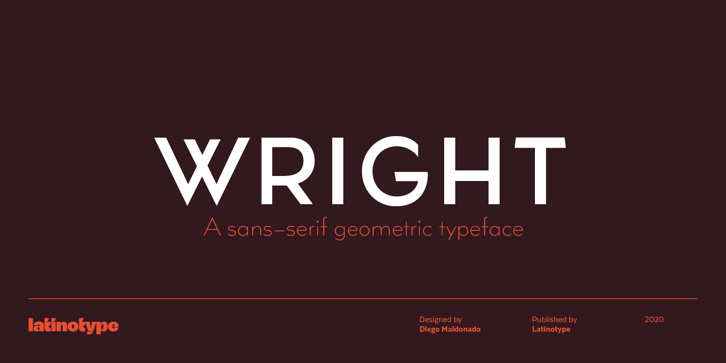 Example font Wright Deco #1